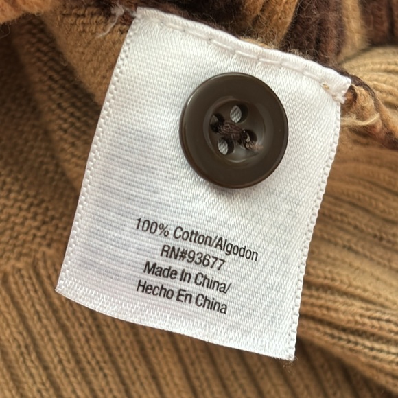 Saint Johns Bay Animal Print Cardigan - Picture 6 of 8